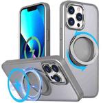 For iPhone 13 Pro 360-degree Rotating MagSafe Magnetic Holder Phone Case(Titanium Grey)