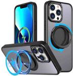 For iPhone 13 Pro Max 360-degree Rotating MagSafe Magnetic Holder Phone Case(Black)