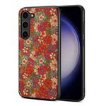 For Samsung Galaxy S24 5G Four Seasons Flower Language Series TPU Phone Case(Summer Red)
