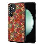 For Samsung Galaxy S23 FE 5G Four Seasons Flower Language Series TPU Phone Case(Summer Red)