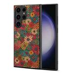 For Samsung Galaxy S23 Ultra 5G Four Seasons Flower Language Series TPU Phone Case(Spring Green)
