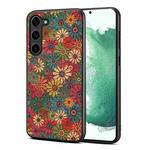 For Samsung Galaxy S22 5G Four Seasons Flower Language Series TPU Phone Case(Spring Green)