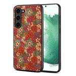 For Samsung Galaxy S22 5G Four Seasons Flower Language Series TPU Phone Case(Summer Red)
