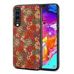 For Samsung Galaxy A70 Four Seasons Flower Language Series TPU Phone Case(Summer Red)