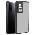 For Xiaomi Redmi K60 Fine Pore Matte Black TPU + PC Phone Case