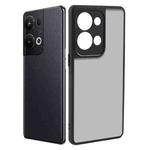 For OPPO Reno9 Pro+ Fine Pore Matte Black TPU + PC Phone Case