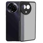 For Realme 11 5G Matte Black TPU + PC Phone Case