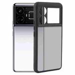 For Realme GT5 Matte Black TPU + PC Phone Case