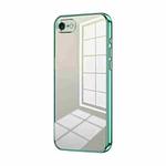 For iPhone SE 2022 / 2020 / 8 / 7 Transparent Plating Fine Hole Phone Case(Green)