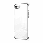 For iPhone SE 2022 / 2020 / 8 / 7 Transparent Plating Fine Hole Phone Case(Silver)