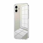 For iPhone 16 Plus Transparent Plating Fine Hole Phone Case(Transparent)