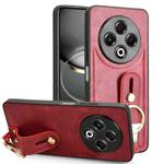 For Tecno Spark 30 4G Wristband Leather Back Phone Case(Red)