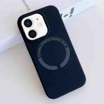 For iPhone 11 MagSafe Magnetic Liquid Silicone Phone Case(Dark Blue)