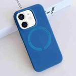 For iPhone 11 MagSafe Magnetic Liquid Silicone Phone Case(Sea Blue)