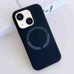 For iPhone 13 MagSafe Magnetic Liquid Silicone Phone Case(Dark Blue)