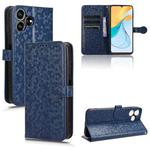 For ZTE Blade V50 Smart / V50 Design 4G Honeycomb Dot Texture Leather Phone Case(Blue)