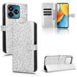 For ZTE Axon 60 Lite / Blade V60 Vita Honeycomb Dot Texture Leather Phone Case(Silver)