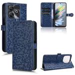 For ZTE Blade A75 Honeycomb Dot Texture Leather Phone Case(Blue)