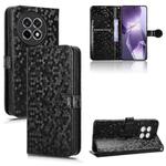 For OnePlus Ace 5 / Ace 5 Pro Honeycomb Dot Texture Leather Phone Case(Black)