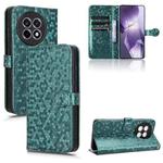 For OnePlus Ace 5 / Ace 5 Pro Honeycomb Dot Texture Leather Phone Case(Green)