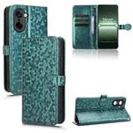 For OnePlus Ace 5 Racing / Nord CE5 Honeycomb Dot Texture Leather Phone Case(Green)