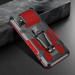 For Samsung Galaxy A51 Machine Armor Warrior Shockproof PC + TPU Protective Case(Red)