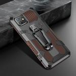 For iPhone 11 Pro Max Machine Armor Warrior Shockproof PC + TPU Protective Case(Coffee)