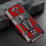 For LG Aristo 5 Pro Machine Armor Warrior Shockproof PC + TPU Protective Case(Red)