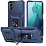 For Motorola Moto G 5G 2024 Sliding Camshield Holder Phone Case(Blue)