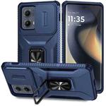 For Motorola Edge 5G 2024 Sliding Camshield Holder Phone Case(Blue)