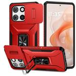 For Motorola Moto G Stylus 2025 Sliding Camshield Holder Phone Case(Red)