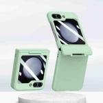 For Samsung Galaxy Z Flip5 5G PC Skin Feel Integrated Foldable Mid Shaft Phone Case(Mint Green)