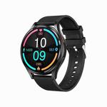 1.43 inch Silicone Strap Bluetooth Call Smart Watch Support ECG / Non-invasive Blood Sugar(Black)