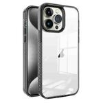 For iPhone 15 Pro Max 2.5mm Anti-slip Clear Acrylic Hybrid TPU Phone Case(Black)