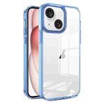 For iPhone 15 2.5mm Anti-slip Clear Acrylic Hybrid TPU Phone Case(Sky Blue)