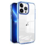 For iPhone 13 Pro 2.5mm Anti-slip Clear Acrylic Hybrid TPU Phone Case(Sky Blue)