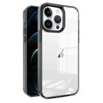 For iPhone 12 Pro Max 2.5mm Anti-slip Clear Acrylic Hybrid TPU Phone Case(Black)