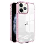 For iPhone 11 Pro Max 2.5mm Anti-slip Clear Acrylic Hybrid TPU Phone Case(Pink)
