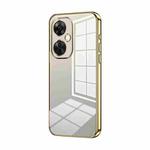 For OnePlus Nord CE 3 Lite / Nord N30 Transparent Plating Fine Hole Phone Case(Gold)