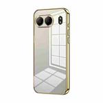 For OnePlus Nord 4 Transparent Plating Fine Hole Phone Case(Gold)