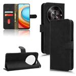 For ZTE Blade A75 5G Skin Feel Magnetic Flip Leather Phone Case(Black)