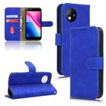 For ZTE Blade A35 Lite Skin Feel Magnetic Flip Leather Phone Case(Blue)