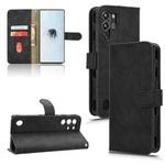 For ZTE nubia Red Magic 10 Pro Skin Feel Magnetic Flip Leather Phone Case(Black)