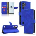 For ZTE nubia Red Magic 10 Pro Skin Feel Magnetic Flip Leather Phone Case(Blue)