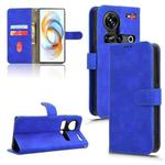 For ZTE nubia Z70 Ultra Skin Feel Magnetic Flip Leather Phone Case(Blue)