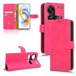 For ZTE nubia Z70 Ultra Skin Feel Magnetic Flip Leather Phone Case(Rose Red)