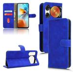 For ZTE nubia Music 2 Skin Feel Magnetic Flip Leather Phone Case(Blue)
