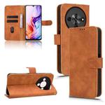 For ZTE Blade A76 5G Skin Feel Magnetic Flip Leather Phone Case(Brown)