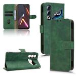 For ZTE nubia Neo 3 GT 5G Skin Feel Magnetic Flip Leather Phone Case(Green)