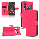 For ZTE nubia Neo 3 GT 5G Skin Feel Magnetic Flip Leather Phone Case(Rose Red)